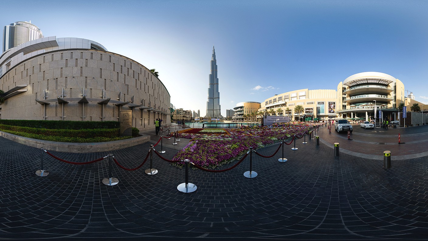 Panorama Interaktives 360° Panorama Burj Khalifa, Down Town Dubai